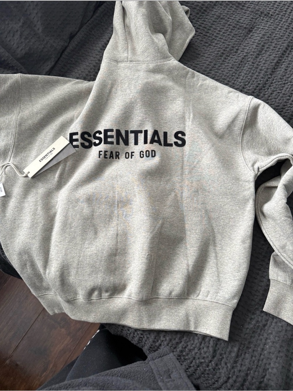 Essentials Light Heather Grey Pullover Hoodie - Picture 2 of 4